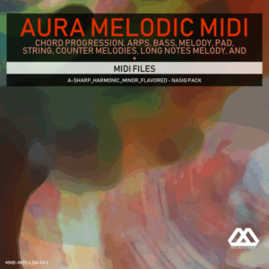 Aura - 4 Chords - 3 Notes-Chord - 16 Bars - A-sharp_Harmonic_Minor_Flavored - Nasig Pack