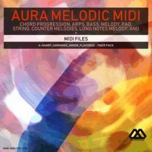 Aura - 4 Chords - 3 Notes-Chord - 16 Bars - A-sharp_Harmonic_Minor_Flavored - Tiner Pack