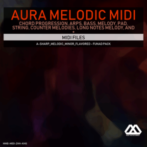 Aura - 4 Chords - 3 Notes-Chord - 16 Bars - A-sharp_Melodic_Minor_Flavored - Funad Pack