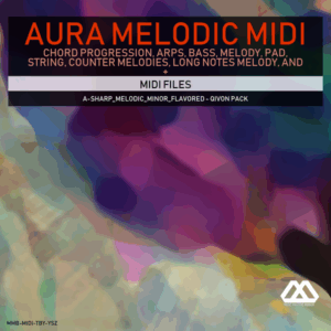 Aura - 4 Chords - 3 Notes-Chord - 16 Bars - A-sharp_Melodic_Minor_Flavored - Qivon Pack
