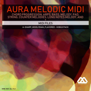 Aura - 4 Chords - 3 Notes-Chord - 16 Bars - A-sharp_Mixolydian_Flavored - Kobux Pack