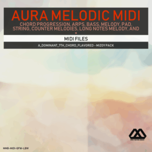 Aura - 4 Chords - 3 Notes-Chord - 16 Bars - A_Dominant_7th_Chord_Flavored - Mizoy Pack