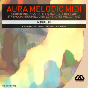 Aura - 4 Chords - 3 Notes-Chord - 16 Bars - A_Dominant_7th_Chord_Flavored - Qijed Pack