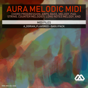 Aura - 4 Chords - 3 Notes-Chord - 16 Bars - A_Dorian_Flavored - Qagij Pack