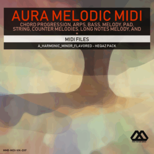 Aura - 4 Chords - 3 Notes-Chord - 16 Bars - A_Harmonic_Minor_Flavored - Heqaz Pack