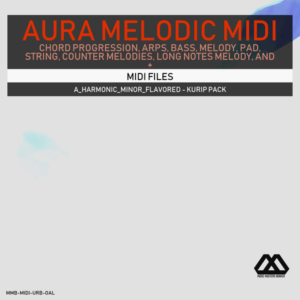 Aura - 4 Chords - 3 Notes-Chord - 16 Bars - A_Harmonic_Minor_Flavored - Kurip Pack