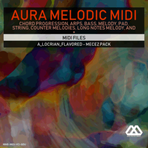 Aura - 4 Chords - 3 Notes-Chord - 16 Bars - A_Locrian_Flavored - Mecez Pack