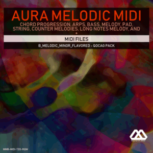 Aura - 4 Chords - 3 Notes-Chord - 16 Bars - B_Melodic_Minor_Flavored - Qocag Pack