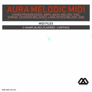 Aura - 4 Chords - 3 Notes-Chord - 16 Bars - C-sharp_Blues_Flavored - Livir Pack