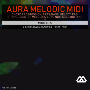 Aura - 4 Chords - 3 Notes-Chord - 16 Bars - C-sharp_Blues_Flavored - Pumuh Pack