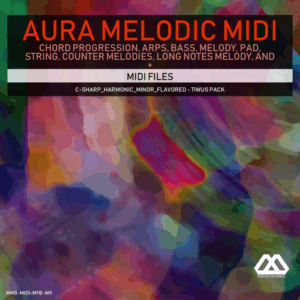 Aura - 4 Chords - 3 Notes-Chord - 16 Bars - C-sharp_Harmonic_Minor_Flavored - Tiwug Pack