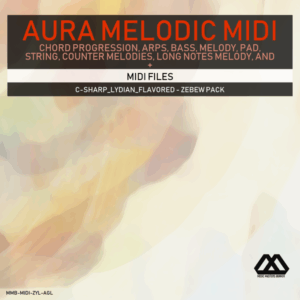Aura - 4 Chords - 3 Notes-Chord - 16 Bars - C-sharp_Lydian_Flavored - Zebew Pack