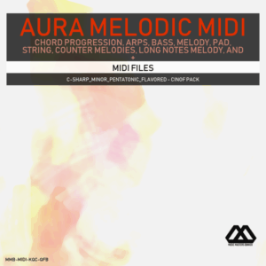 Aura - 4 Chords - 3 Notes-Chord - 16 Bars - C-sharp_Minor_Pentatonic_Flavored - Cinof Pack
