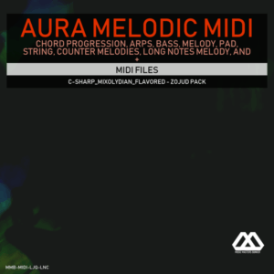 Aura - 4 Chords - 3 Notes-Chord - 16 Bars - C-sharp_Mixolydian_Flavored - Zojud Pack