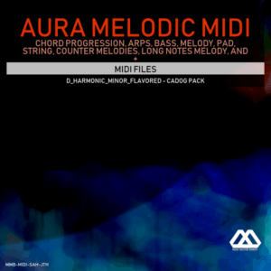 Aura - 4 Chords - 3 Notes-Chord - 16 Bars - D_Harmonic_Minor_Flavored - Cadog Pack