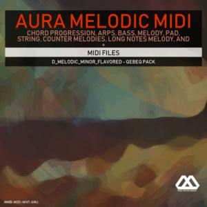 Aura - 4 Chords - 3 Notes-Chord - 16 Bars - D_Melodic_Minor_Flavored - Qebeq Pack