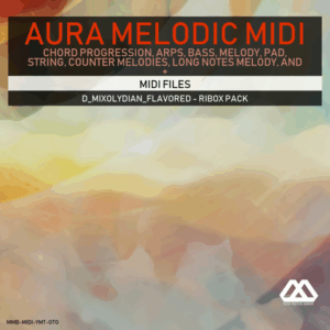 Aura - 4 Chords - 3 Notes-Chord - 16 Bars - D_Mixolydian_Flavored - Ribox Pack