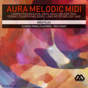 Aura - 4 Chords - 3 Notes-Chord - 16 Bars - D_Mixolydian_Flavored - Tezij Pack