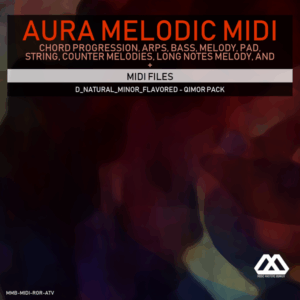 Aura - 4 Chords - 3 Notes-Chord - 16 Bars - D_Natural_Minor_Flavored - Qimor Pack