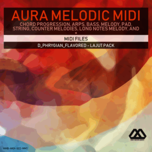 Aura - 4 Chords - 3 Notes-Chord - 16 Bars - D_Phrygian_Flavored - Lajut Pack