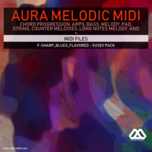 Aura - 4 Chords - 3 Notes-Chord - 16 Bars - F-sharp_Blues_Flavored - Vusev Pack