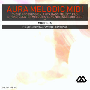 Aura - 4 Chords - 3 Notes-Chord - 16 Bars - F-sharp_Mixolydian_Flavored - Qowok Pack