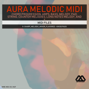 Aura - 4 Chords - 3 Notes-Chord - 16 Bars - G-sharp_Melodic_Minor_Flavored - Kikog Pack