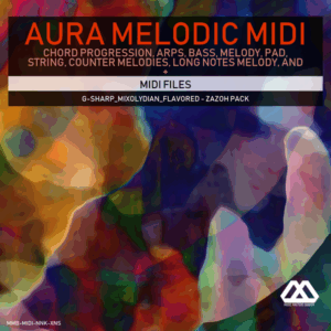 Aura - 4 Chords - 3 Notes-Chord - 16 Bars - G-sharp_Mixolydian_Flavored - Zazoh Pack
