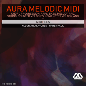 Aura - 4 Chords - 3 Notes-Chord - 16 Bars - G_Dorian_Flavored - Hahek Pack