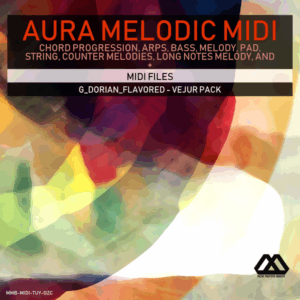 Aura - 4 Chords - 3 Notes-Chord - 16 Bars - G_Dorian_Flavored - Vejur Pack