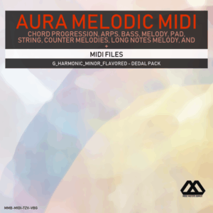 Aura - 4 Chords - 3 Notes-Chord - 16 Bars - G_Harmonic_Minor_Flavored - Dedal Pack