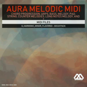 Aura - 4 Chords - 3 Notes-Chord - 16 Bars - G_Harmonic_Minor_Flavored - Gicux Pack