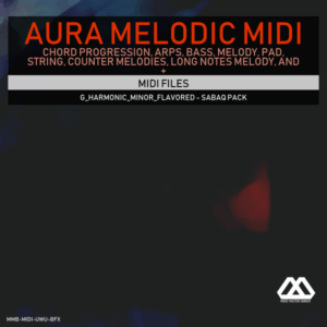 Aura - 4 Chords - 3 Notes-Chord - 16 Bars - G_Harmonic_Minor_Flavored - Sabaq Pack