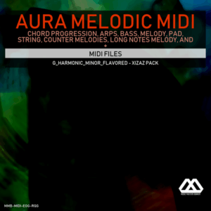 Aura - 4 Chords - 3 Notes-Chord - 16 Bars - G_Harmonic_Minor_Flavored - Xizaz Pack