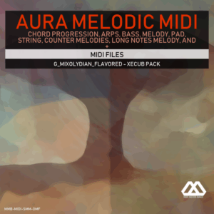 Aura - 4 Chords - 3 Notes-Chord - 16 Bars - G_Mixolydian_Flavored - Xecub Pack