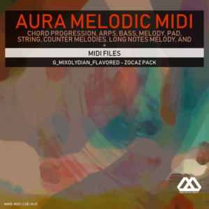 Aura - 4 Chords - 3 Notes-Chord - 16 Bars - G_Mixolydian_Flavored - Zocaz Pack