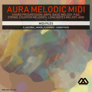 Aura - 4 Chords - 3 Notes-Chord - 16 Bars - G_Natural_Minor_Flavored - Vabap Pack