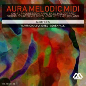 Aura - 4 Chords - 3 Notes-Chord - 16 Bars - G_Phrygian_Flavored - Qewek Pack