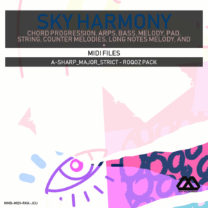 Sky Harmony - 4 Chords - 5 Notes-Chords - 16 Bars - Strict - A-sharp_Major_Strict - Roqoz Pack