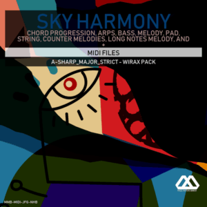 Sky Harmony - 4 Chords - 5 Notes-Chords - 16 Bars - Strict - A-sharp_Major_Strict - Wirax Pack
