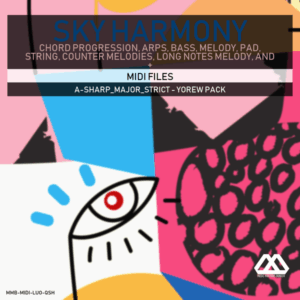 Sky Harmony - 4 Chords - 5 Notes-Chords - 16 Bars - Strict - A-sharp_Major_Strict - Yorew Pack