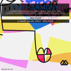 Sky Harmony - 4 Chords - 5 Notes-Chords - 16 Bars - Strict - A-sharp_Major_Strict - Zesij Pack