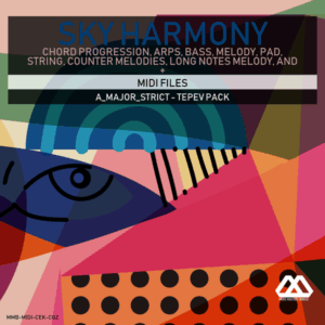 Sky Harmony - 4 Chords - 5 Notes-Chords - 16 Bars - Strict - A_Major_Strict - Tepev Pack