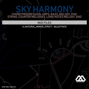 Sky Harmony - 4 Chords - 5 Notes-Chords - 16 Bars - Strict - A_Natural_Minor_Strict - Qilaz Pack