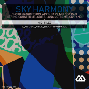 Sky Harmony - 4 Chords - 5 Notes-Chords - 16 Bars - Strict - A_Natural_Minor_Strict - Wagep Pack