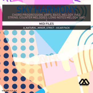 Sky Harmony - 4 Chords - 5 Notes-Chords - 16 Bars - Strict - A_Natural_Minor_Strict - Xicar Pack