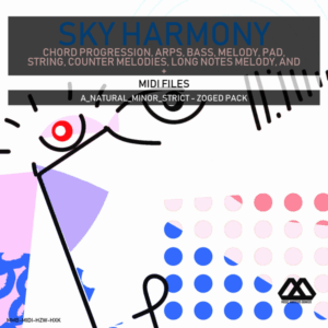 Sky Harmony - 4 Chords - 5 Notes-Chords - 16 Bars - Strict - A_Natural_Minor_Strict - Zoged Pack