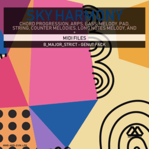 Sky Harmony - 4 Chords - 5 Notes-Chords - 16 Bars - Strict - B_Major_Strict - Genut Pack