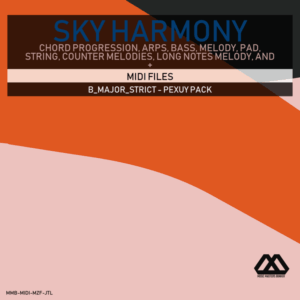 Sky Harmony - 4 Chords - 5 Notes-Chords - 16 Bars - Strict - B_Major_Strict - Pexuy Pack