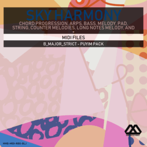 Sky Harmony - 4 Chords - 5 Notes-Chords - 16 Bars - Strict - B_Major_Strict - Puyim Pack